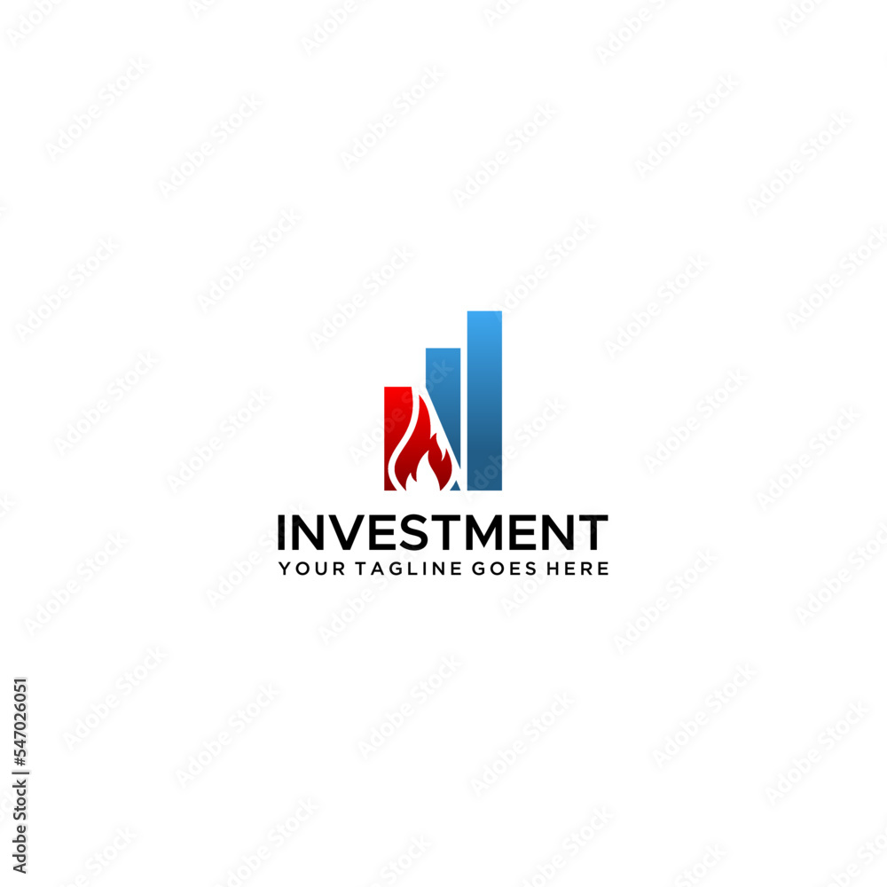letter N graphic financial logo