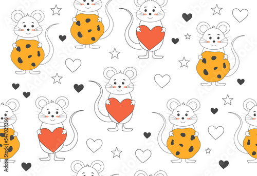 Mouse seamless pattern