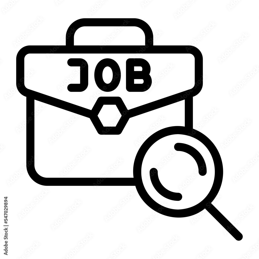 job search line icon job search line icon
