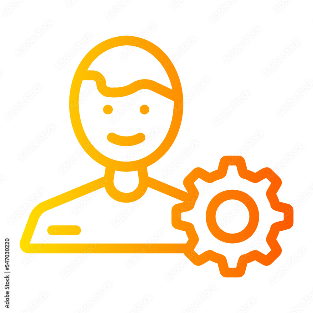 management gradient icon management gradient icon