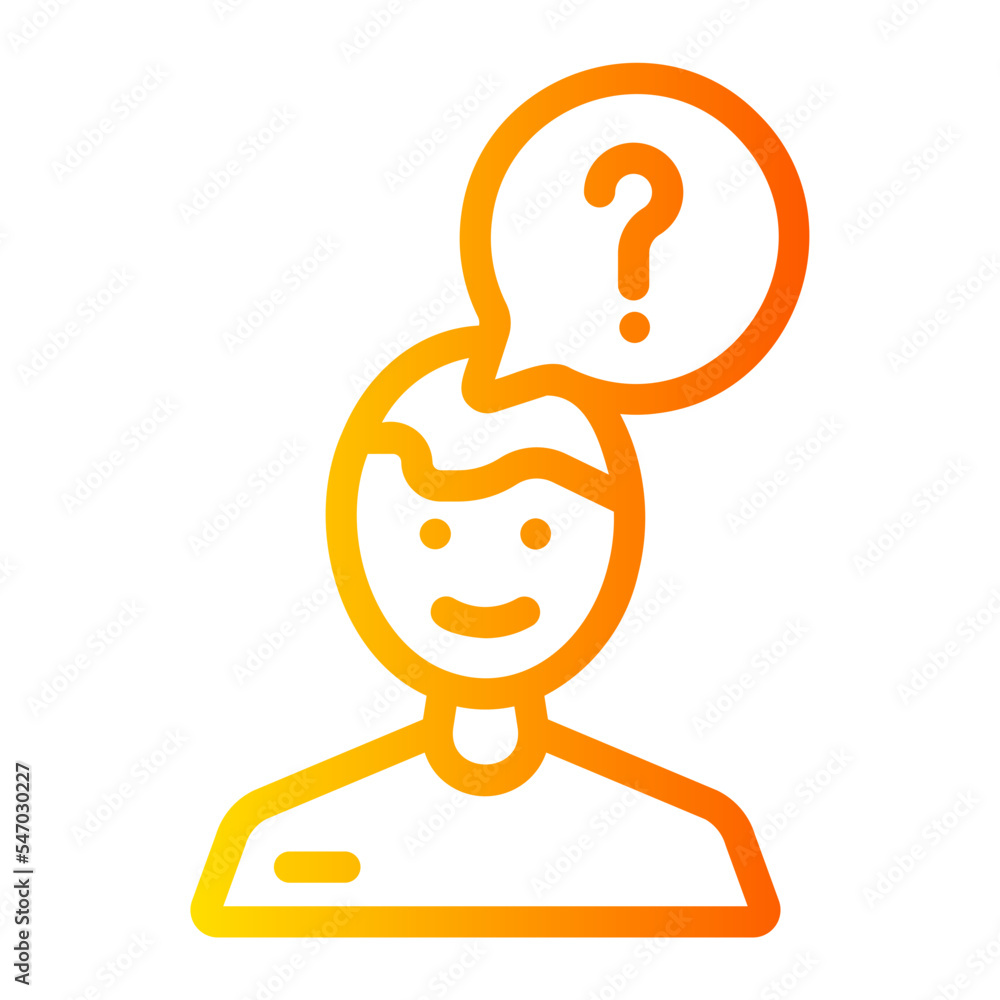 question gradient icon question gradient icon