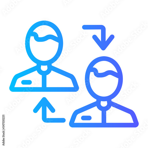 rotation gradient icon