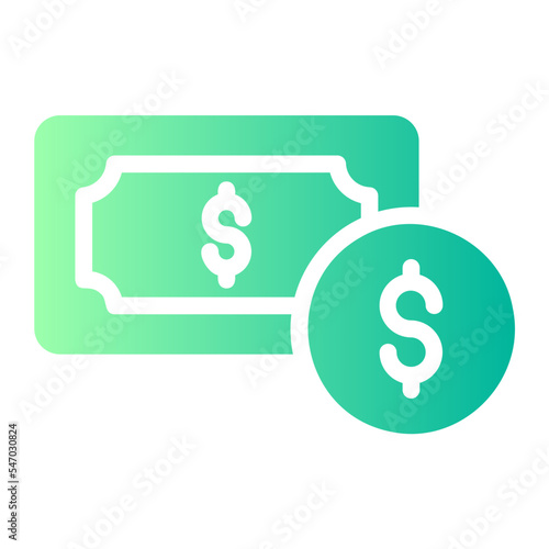 salary gradient icon