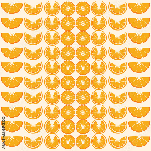 Orange seamless pattern