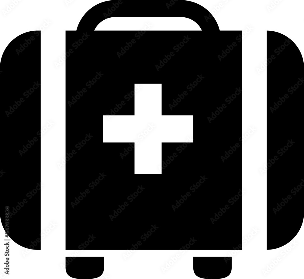 Obraz premium First aid box icon vector design template, medical bag icon ,simple design , perfect for all project..eps