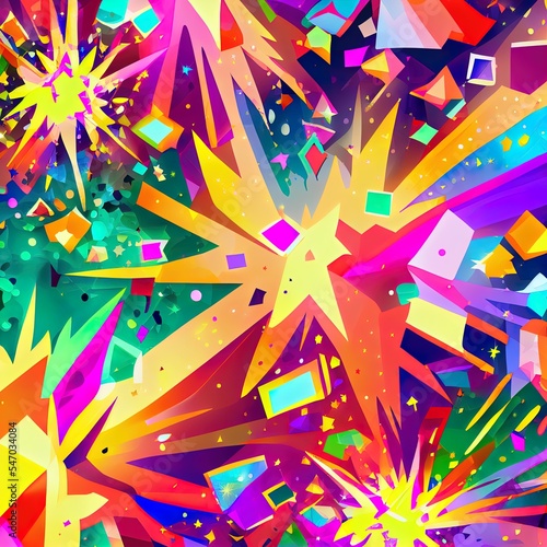 Bright abstract multicolored background with glitter