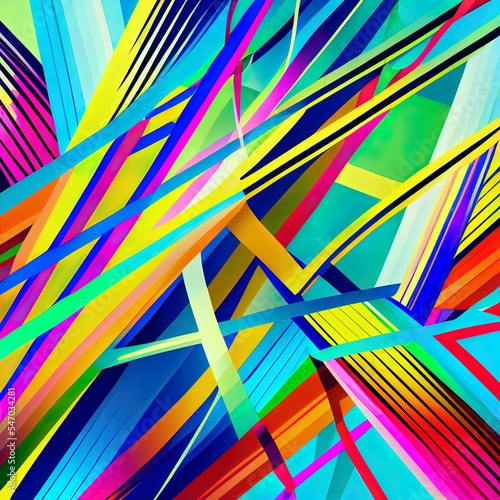 Wallpaper Mural Elegant abstract diagonal multicolored background with lines Torontodigital.ca