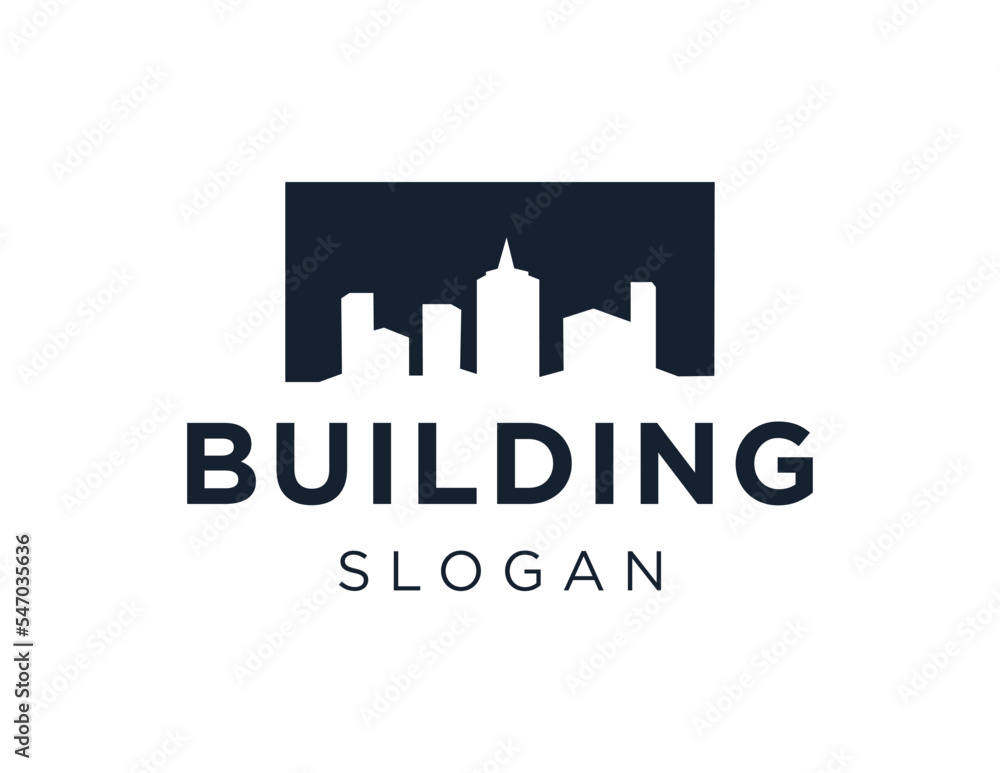 Logo about Building on a white background. created using the CorelDraw application.