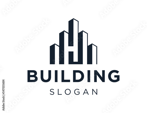Logo about Building on a white background. created using the CorelDraw application.