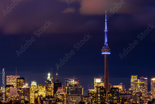 Photography toronto skyline at night