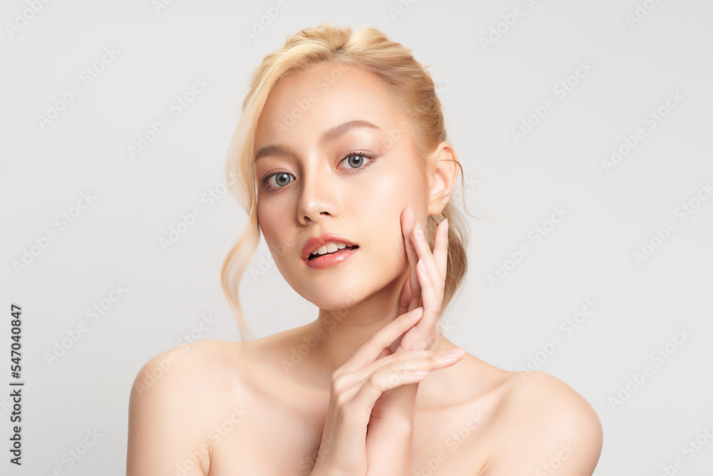 Beautiful young asian woman with clean fresh skin on white background, Face care, Facial treatment, Cosmetology, beauty and spa, Asian women portrait. Beautiful young asian woman with clean fresh skin on white background, Face care, Facial treatment, Cosmetology, beauty and spa, Asian women portrait.
