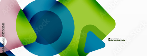 Primitive geometric shapes - line, triangle, square and circle composition. Vector geometric minimal abstract background for wallpaper, banner, background, landing page