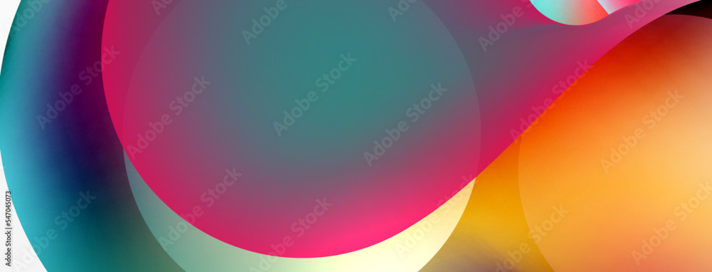Fluid abstract background. Liquid color gradients composition. Round shapes and circle flowing design for wallpaper, banner, background or landing Fluid abstract background. Liquid color gradients composition. Round shapes and circle flowing design for wallpaper, banner, background or landing
