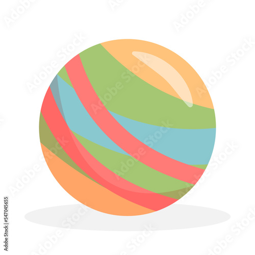 Children's toy colorful rubber ball