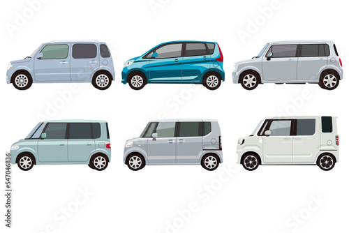 軽自動車セット　サイドビュー