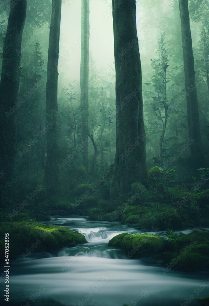 Fototapeta premium Green Forest