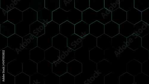 abstract hexagon background. dark color gradation