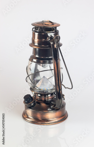 lamp lantern vintage on white background