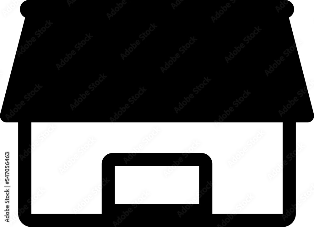 お店のシンプルでかわいいイラスト