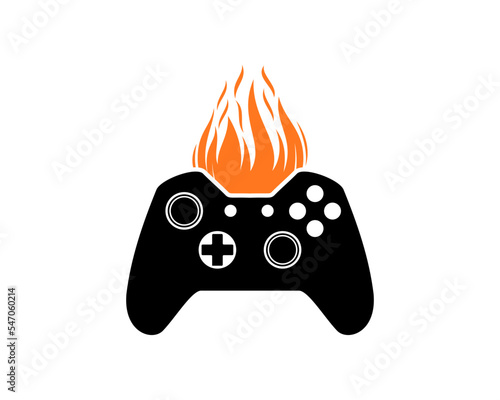 Game stick with fire on top