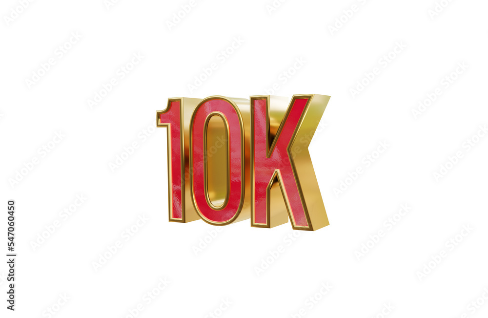 10k left side rotated 3d transparent rendered icon 10k left side rotated 3d transparent rendered icon