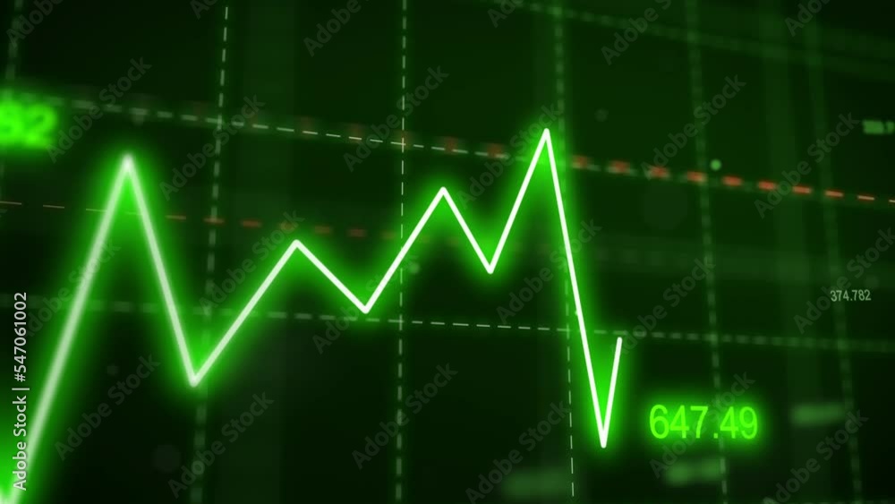 Stock markets uptrend dynamic chart on dynamic green background. Concept of financial stagnation, recession, crisis, business crash and economic collapse. upward trend 3d rendering Stock markets uptrend dynamic chart on dynamic green background. Concept of financial stagnation, recession, crisis, business crash and economic collapse. upward trend 3d rendering