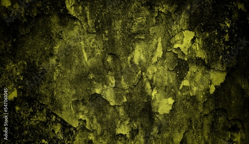 Wallpaper Mural cracked wall background with dark sided yellow coloring, old wall graffiti with crack art, peeling wall surface with scratches on old wall Torontodigital.ca