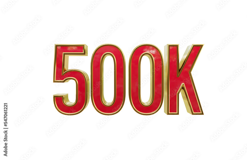 500k front side 3d transparent rendered icon 500k front side 3d transparent rendered icon
