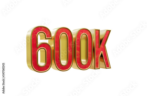 600k right side rotated 3d transparent rendered icon