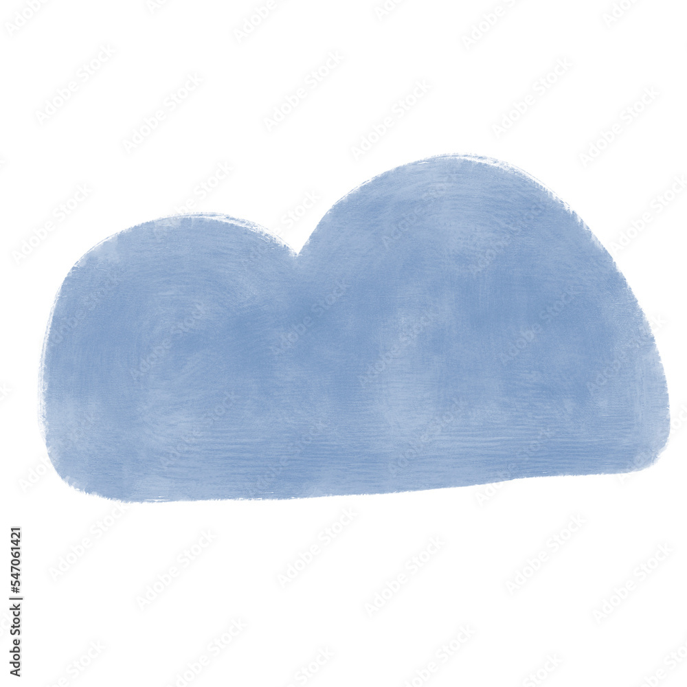 Watercolor Abstract Blob Shape