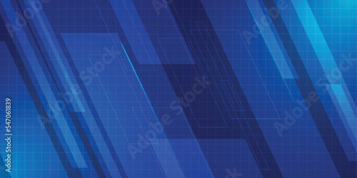 Blue abstract background.oblique line with blue light speed and motion energy technology.