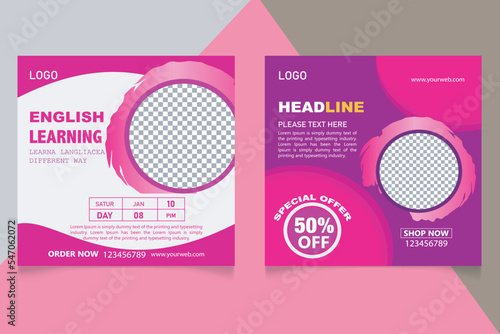 Social Media Post Template Design