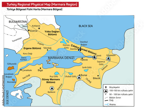 Part of Turkey - maps and sections of Turkey - Vector
