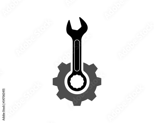 Gear shape with wrench inside