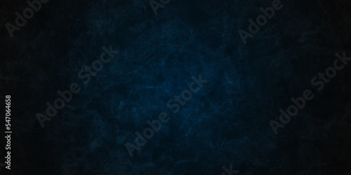 Black and blue stone concrete grunge wall texture and backdrop background anthracite panorama. Panorama dark black or blue slate background or texture. 