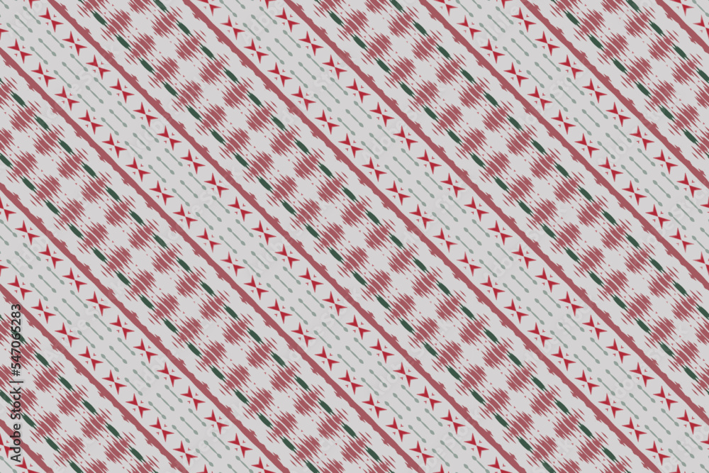 Ikat stripes tribal chevron Seamless Pattern. Ethnic Geometric Batik Ikkat Digital vector textile Design for Prints Fabric saree Mughal brush symbol Swaths texture Kurti Kurtis Kurtas