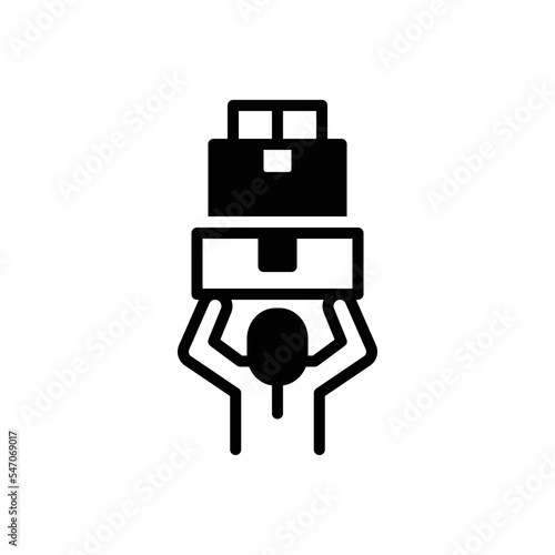 Black solid icon for possible