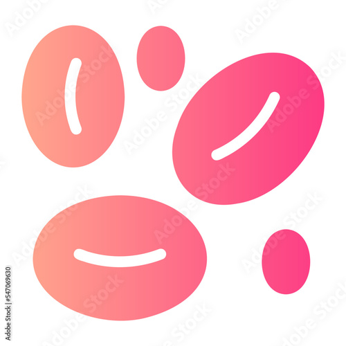 red blood cells gradient icon