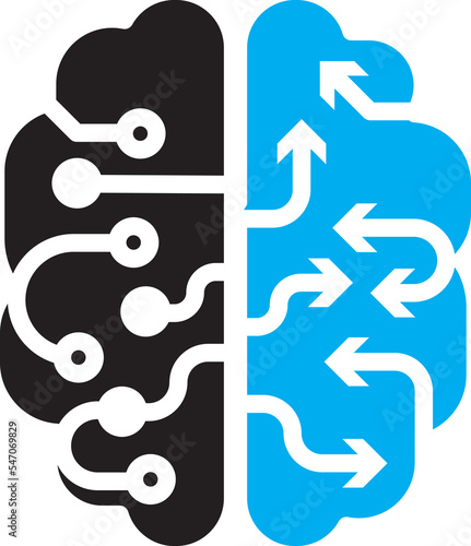 Websites applications and digital art Design Thinking,icon and symbol