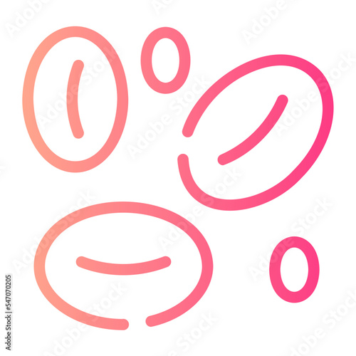 red blood cells gradient icon