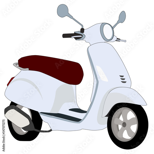 scooter isolated on white