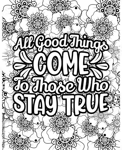 motivational quotes coloring pages design inspirational words coloring book pages design