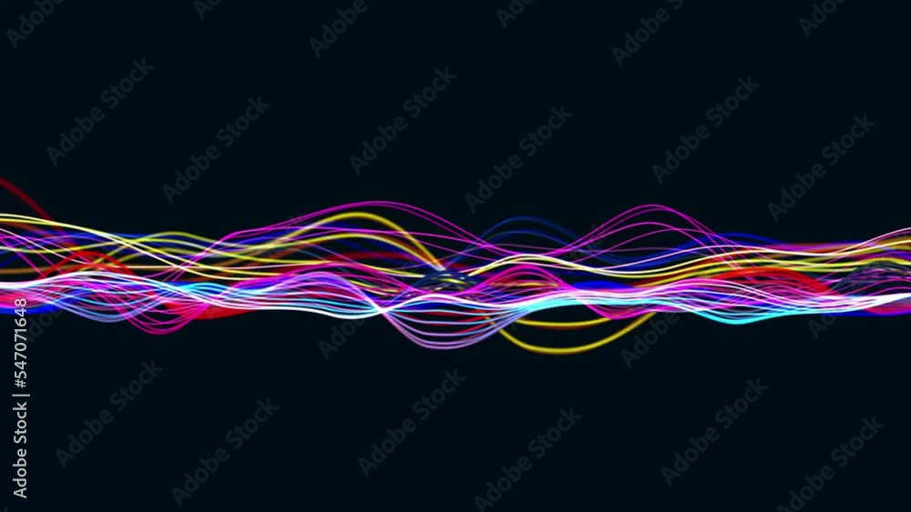 Abstract Digital wave with flowing Particles lines light motion loop Backgrounds Animation. Cyber or technology, Web Network Data and Communication Particle Lines. Abstract Digital wave with flowing Particles lines light motion loop Backgrounds Animation. Cyber or technology, Web Network Data and Communication Particle Lines.