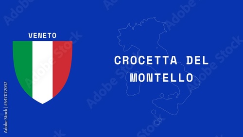 Photos Crocetta del Montello: Illustration mit dem Ortsnamen der italienischen Stadt Cr