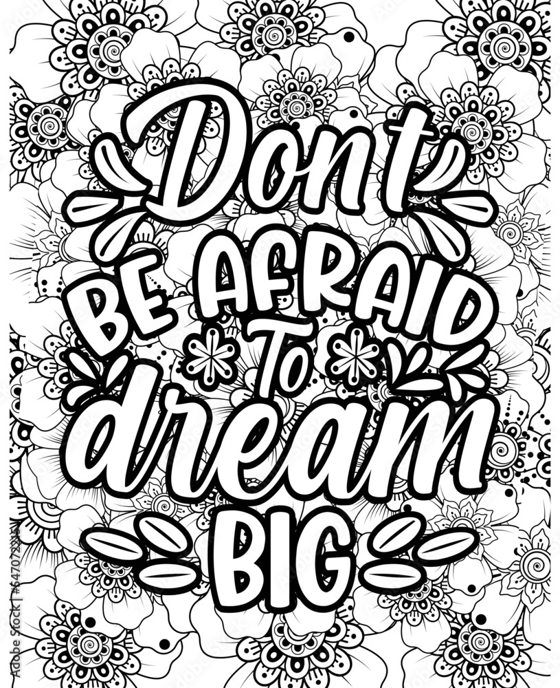 motivational quotes coloring pages design inspirational words coloring book pages design