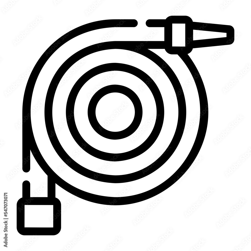 fire hose line icon fire hose line icon