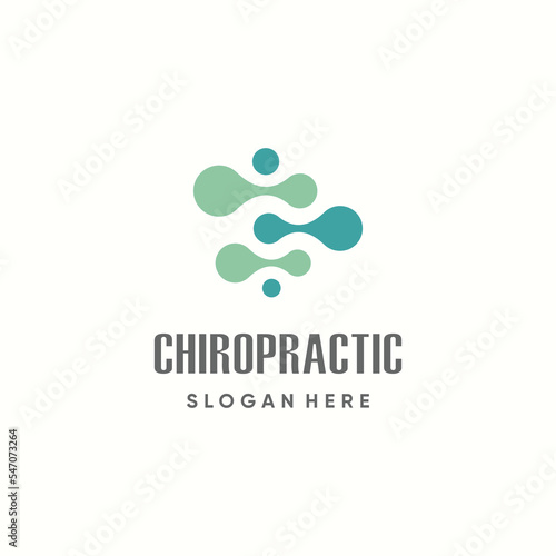 Chiropractic logo design unique idea concept