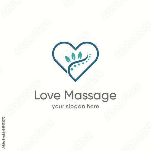 Chiropractic logo design unique idea concept