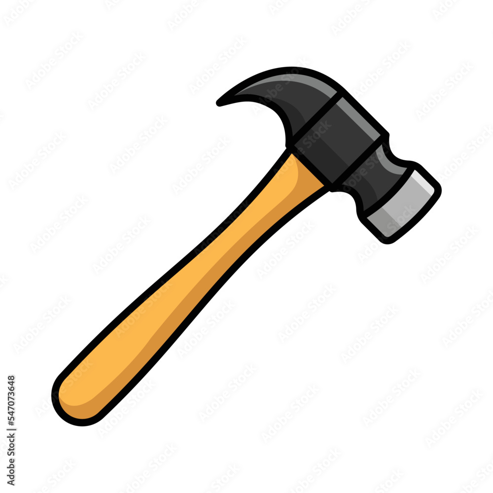 hammer icon vector design template in white background hammer icon vector design template in white background