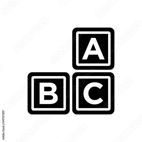 Free Download abc cubes icon vector design template in white background - GFXLoad